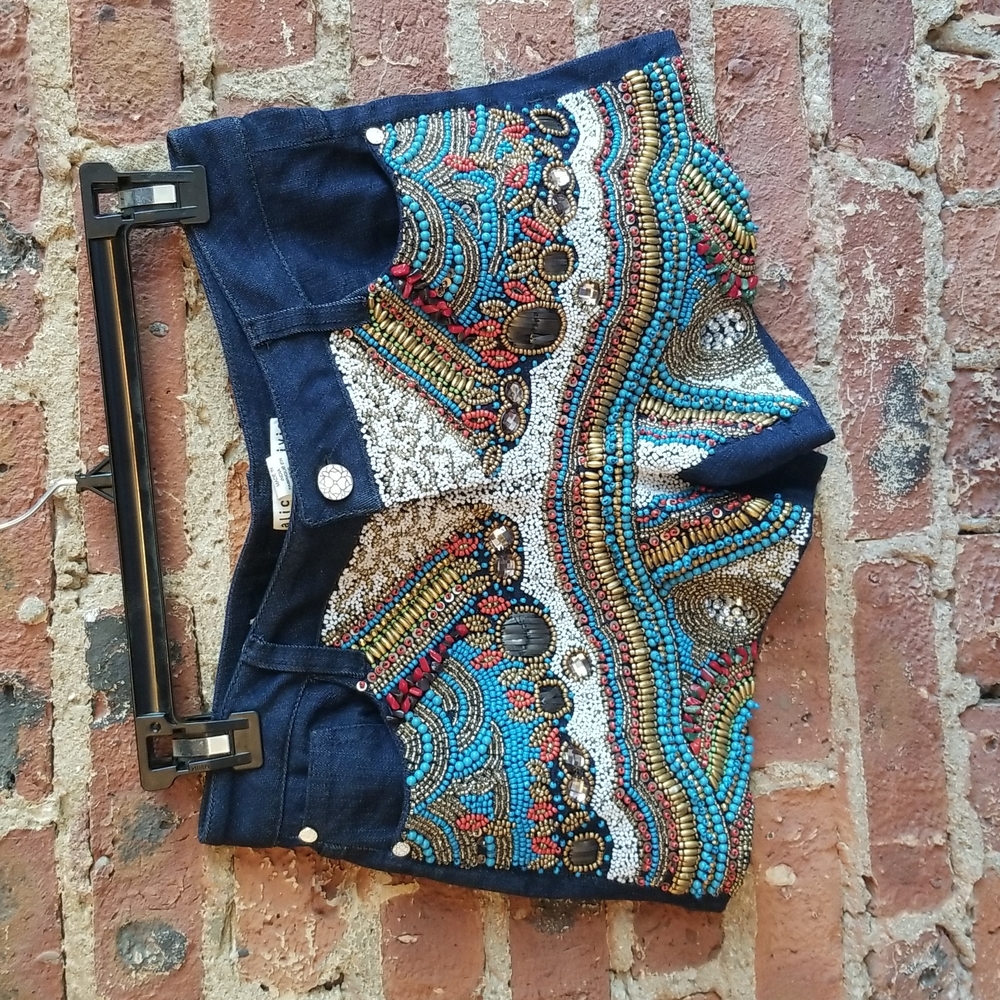 Alice + Olivia jean shorts